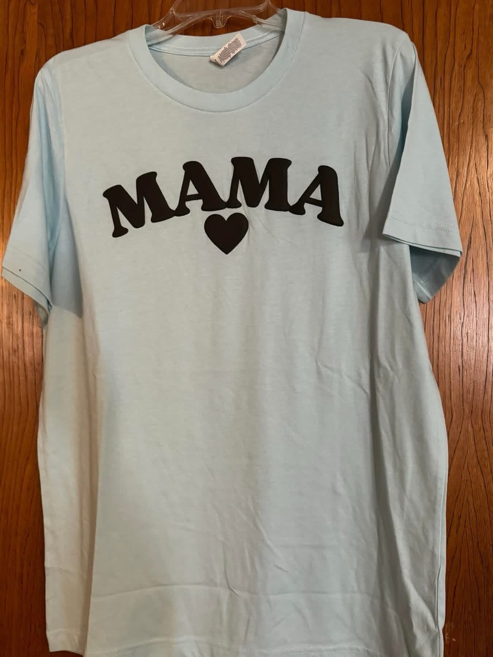 Bella Canvas Light Blue "MAMA" Shirt Large